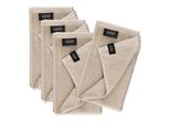 SchöNer Wohnen Set Di 4 Asciugamani Per Ospiti Sense Colore Beige Dimensioni 30X50