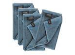 SchöNer Wohnen Set Di 4 Asciugamani Per Ospiti Colore Blu Sense Dimensioni 30X50