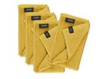 SchöNer Wohnen Set Di 4 Asciugamani Per Ospiti Colore Giallo Sense Dimensioni 30X50