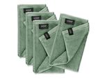 SchöNer Wohnen Set Di 4 Asciugamani Per Ospiti Colore Verde Sense Dimensioni 30X50