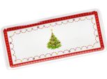 Piatto Da Sogno Di Natale Rettangolare In Porcellana Stollen Di Natale