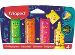 Maped 743602 Maped Pixel Party Mini Textmarker Farbsortiert, 4 St.
