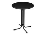Tavolo Da Bar Sessamen-Lp, Tavolo Da Bar Pieghevole Ø 80 Cm, Tavolo Da Bistrot, Tavolo Da Bar Rotondo Resistente Alle Intemperie, Tavolino Da Esterno E Interno, Matrimonio, Nero