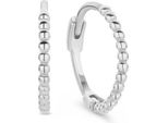 New Bling 9NB-0774 Orecchini In Argento - Donna - Borchiati - Sfere - 15 X 1,3 Mm - Rodio - Argento