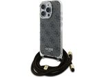 Guess Guhcp16Lhc4Sew Iphone 16 Pro 6.3 BrąZowy/Brown Hardcase Crossbody Cord 4G Print