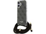 Guess Guhcp16Shc4Sew Iphone 16 6.1 BrąZowy/Brown Hardcase Crossbody Cord 4G Print