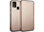 Beline Case Book Magnetic Samsung A21S A217 Oro Rosa/Copertura Protettiva Oro Rosa