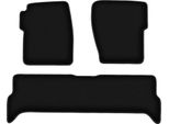 Tappetini In Velluto Per Land Rover Discovery Ii (1998-2004, Fuoristrada) Neri, Set 3 Pz, Con Fissaggi