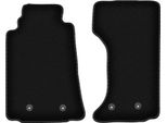 Tappetini In Velluto Per Mazda MX-5 Iii (2005-2015, Cabriolet) Neri, Set 2 Pz, Con Fissaggi