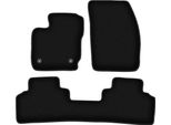 Tappetini In Velluto Per Ford Tourneo Courier (2014-, Furgoncino) Neri, Set 3 Pz, Con Fissaggi