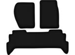 Tappetini In Velluto Per Land Rover Discovery I (1989-1998, Fuoristrada) Neri, Set 3 Pz, Con Fissaggi