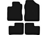 Tappetini In Velluto Per Daihatsu Cuore Vi (2003-2007, Hatchback) Neri, Set 4 Pz, Con Fissaggi
