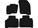 Tappetini In Velluto Per Ford S-MAX MK2 (2015-, Minivan) Neri, Set 4 Pz, Con Fissaggi