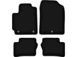 Tappetini In Velluto Per Kia Picanto Iii (2017-, Hatchback) Neri, Set 4 Pz, Con Fissaggi