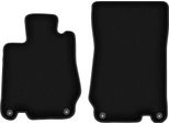 Tappetini In Velluto Per Mercedes Sl R230 (2001-2011, Roadster) Neri, Set 2 Pz, Con Fissaggi