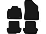 Tappetini In Velluto Per Citroen DS5 (2011-2018, Berlina) Neri, Set 4 Pz, Con Fissaggi
