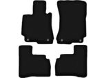 Tappetini In Velluto Per Mercedes W221 (2005-2013, Classe S Berlina Corta) Neri, Set 4 Pz, Con Fissaggi