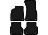 Tappetini In Velluto Per Audi A6 C8 (2018-, Avant, Station Wagon, Berlina) Neri, Set 4 Pz, Con Fissaggi