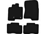 Tappetini In Velluto Per Mitsubishi Pajero Iv (2006-2018, Corto) Neri, Set 4 Pz, Con Fissaggi