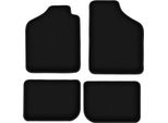 Tappetini In Velluto Per Fiat Uno (1983-2001, Hatchback) Neri, Set 4 Pz, Con Fissaggi