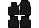 Tappetini In Velluto Per Honda CR-V V (2018-, Suv) Neri, Set 4 Pz, Con Fissaggi