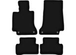 Tappetini In Velluto Per Mercedes C W205 (2015-, Station Wagon, Berlina) Neri, Set 4 Pz, Con Fissaggi