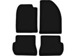 Tappetini In Velluto Per Ford Fusion (2002-2005, Hatchback) Neri, Set 4 Pz, Con Fissaggi