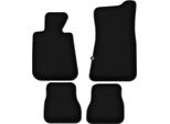 Tappetini In Velluto Per Bmw 3 E30 (1986-1993, Cabriolet) Neri, Set 4 Pz, Con Fissaggi
