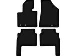 Tappetini In Velluto Per Kia Sorento Ii (2009-2015, Suv) Neri, Set 4 Pz, Con Fissaggi