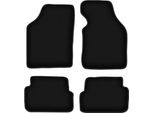 Tappetini In Velluto Per Mazda Demio (1996-2003, Hatchback) Neri, Set 4 Pz, Con Fissaggi