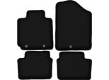 Tappetini In Velluto Per Hyundai Veloster (2011-2018, Coupé) Neri, Set 4 Pz, Con Fissaggi