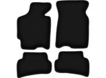 Tappetini In Velluto Per Mazda MX-6 I (1988-1992, Coupé) Neri, Set 4 Pz, Con Fissaggi