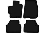 Tappetini In Velluto Per Mazda Premacy I (1999-2005, Minivan) Neri, Set 4 Pz, Con Fissaggi