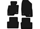 Tappetini In Velluto Per Mazda 3 Iii (Bm) (2013-, Hatchback, Berlina) Neri, Set 4 Pz, Con Fissaggi