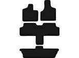 Tappetini In Velluto Per Dodge Caravan / Grand Caravan Iii (2001-2007, 7 Posti) Neri, Set 4 Pz, Con Fissaggi