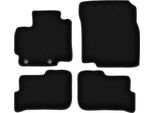 Tappetini In Velluto Per Mitsubishi Space Star Ii (2013-, Hatchback) Neri, Set 4 Pz, Con Fissaggi