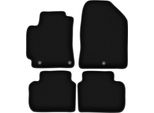 Tappetini In Velluto Per Hyundai Elantra Vi (2016-, Berlina) Neri, Set 4 Pz, Con Fissaggi