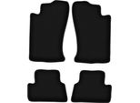 Tappetini In Velluto Per Mitsubishi Eclipse 2G (1995-1999, Coupé) Neri, Set 4 Pz, Con Fissaggi