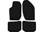 Tappetini In Velluto Per Lancia Thema (1984-1994, Berlina) Neri, Set 4 Pz, Con Fissaggi