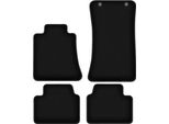 Tappetini In Velluto Per Alfa Romeo Giulia 2X4 (2WD) (2016-, Berlina) Neri, Set 4 Pz, Con Fissaggi