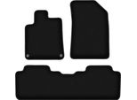 Tappetini In Velluto Per Peugeot 407 (2004-2011, Coupé, Berlina, Station Wagon, Sw) Neri, Set 3 Pz, Con Fissaggi