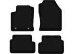 Tappetini In Velluto Per Ford Focus MK1 (Przed Liftem) (1998-2001, Hatchback, Berlina, Station Wagon) Neri, Set 4 Pz, Con Fissaggi
