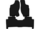 Tappetini In Velluto Per Nissan Terrano Ii (1993-2005, Suv) Neri, Set 3 Pz, Con Fissaggi