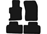 Tappetini In Velluto Per Honda Civic Ix (2011-2016, Berlina) Neri, Set 4 Pz, Con Fissaggi