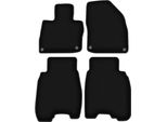 Tappetini In Velluto Per Honda Civic Viii (Ufo) (2006-2012, Hatchback) Neri, Set 4 Pz, Con Fissaggi