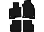 Tappetini In Velluto Per Fiat Panda Iii (2012-, Hatchback) Neri, Set 4 Pz, Con Fissaggi