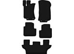 Tappetini In Velluto Per Mercedes R251 / V251 (2005-2013, 7 Posti) Neri, Set 5 Pz, Con Fissaggi