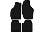Tappetini In Velluto Per Daewoo Tico (1996-2001, Hatchback) Neri, Set 4 Pz, Con Fissaggi