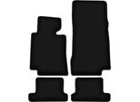 Tappetini In Velluto Per Bmw 8 E31 (1988-1999, Coupé) Neri, Set 4 Pz, Con Fissaggi