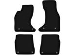 Tappetini In Velluto Per Audi A6 C5 4.2L (1997-2004, Berlina, Station Wagon, Avant) Neri, Set 4 Pz, Con Fissaggi